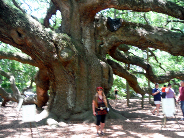 Karen Duquette by the Angel Oak Tree